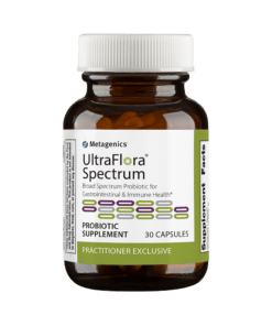 Broad Spectrum Probiotic for Gastrointestinal & Immune Health* UltraFlora® Spectrum provides multidimensional daily probiotic support for both the upper and lower GI tract for digestive and immune health. This concentrated formula supplies a proprietary blend of 7 beneficial probiotic strains.